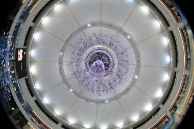 20 Dec 2011 the celling with Christmas Decoration at New Town Plaza.