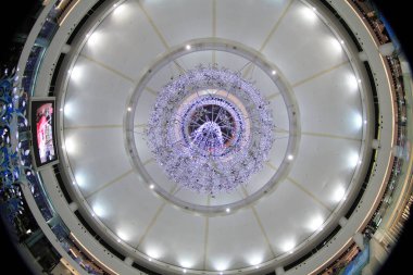 20 Dec 2011 the celling with Christmas Decoration at New Town Plaza.