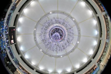 20 Dec 2011 the celling with Christmas Decoration at New Town Plaza.