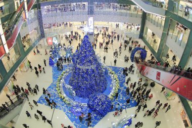 20 Dec 2011 Lights up Christmas tree at New Town Plaza.