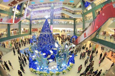 20 Dec 2011 Lights up Christmas tree at New Town Plaza.