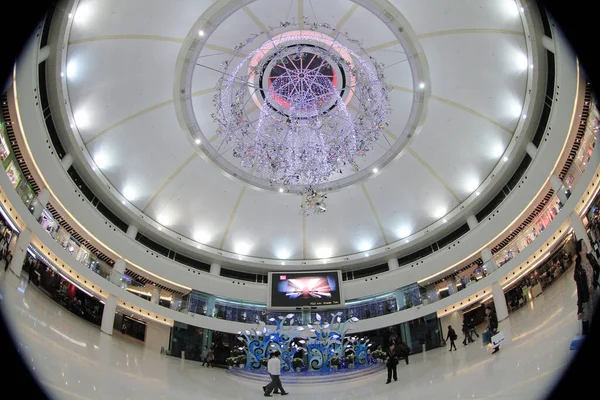Dec 2011 Celling Christmas Decoration New Town Plaza — 图库照片