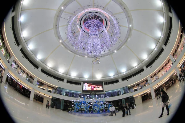 Dec 2011 Celling Christmas Decoration New Town Plaza — 图库照片