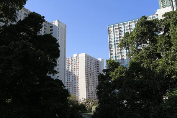 Dec 2011 Old Public Residential Building Hong Kong — 图库照片