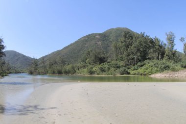 The landscape of  Sai Wan beach in Hong Kong, Sai Kung hong kong