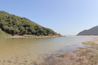 the river mouth of Sheung Luk Stream, hk