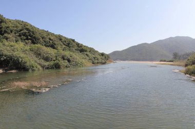 the river mouth of Sheung Luk Stream, hk