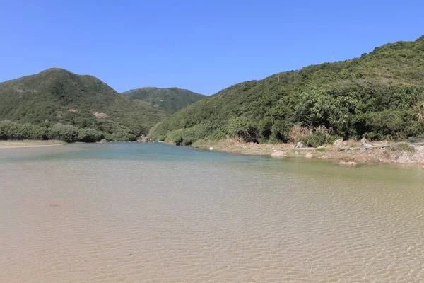 River Mouth Sheung Luk Stream — Zdjęcie stockowe