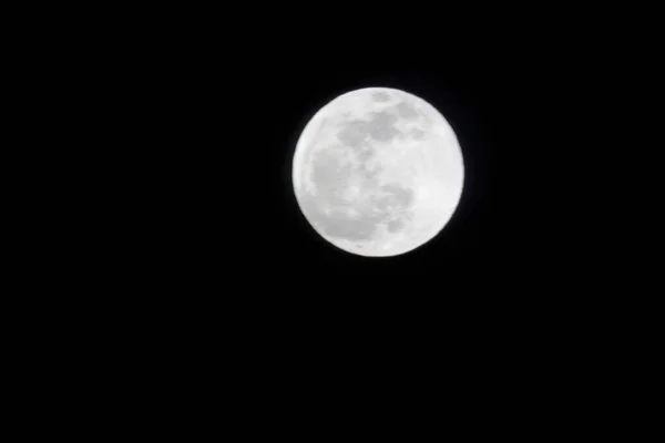 Dec 2011 Moon Dark Sky Night Fullmoon Lunar Cosmos Astrology — Stok Foto