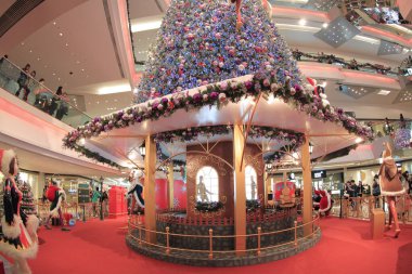 26 Nov 2011 the Christmas Decoration at hong kong  shopping mall