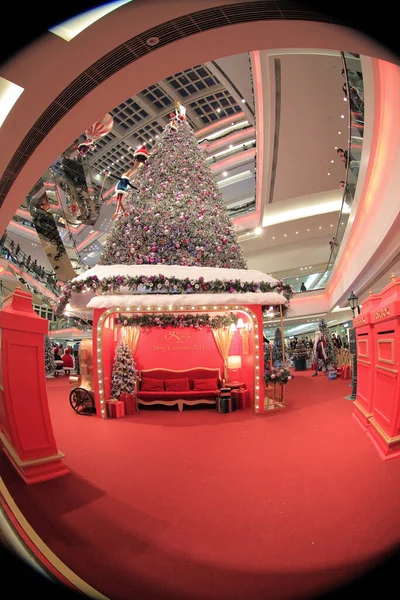 Nov 2011 Christmas Decoration Hong Kong Shopping Mall —  Fotos de Stock