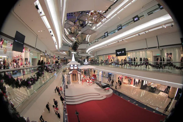 Nov 2011 Christmas Decoration Hong Kong Shopping Mall — Zdjęcie stockowe