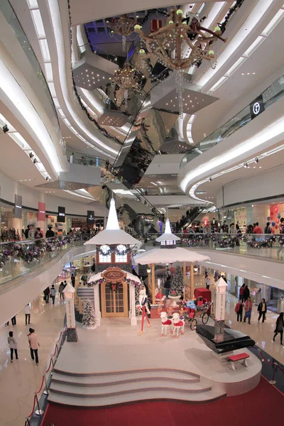 Nov 2011 Christmas Decoration Hong Kong Shopping Mall — Stok Foto