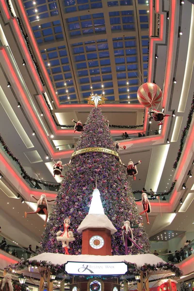 Nov 2011 Christmas Decoration Hong Kong Shopping Mall — 스톡 사진