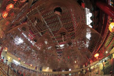 29 Oct 2011 the Interior of Man Mo Temple in Hong Kong