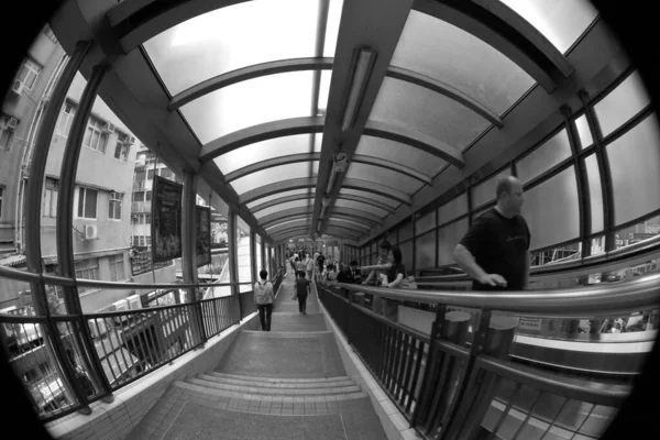 Oct 2011 Central Mid Levels Escalator Walkway System — Stockfoto