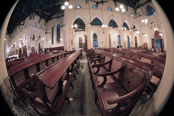 Oct 2011 Interior John Cathedral Central Hong Kong — Foto de Stock