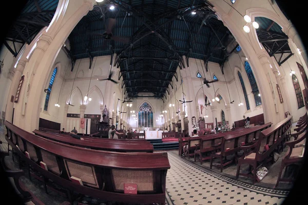 Oct 2011 Interior John Cathedral Central Hong Kong — Foto de Stock