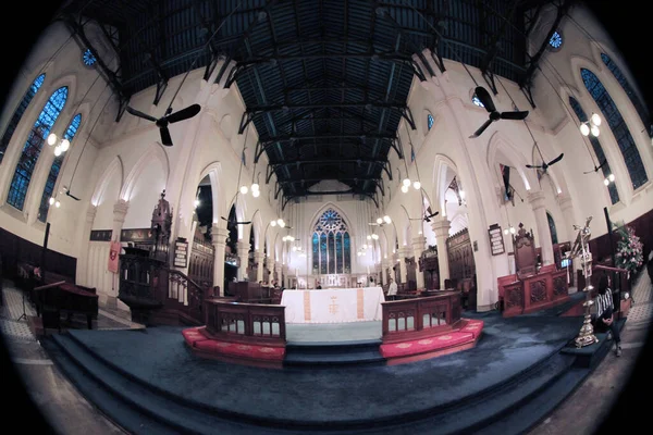 Oct 2011 Interior John Cathedral Central Hong Kong — Stock fotografie