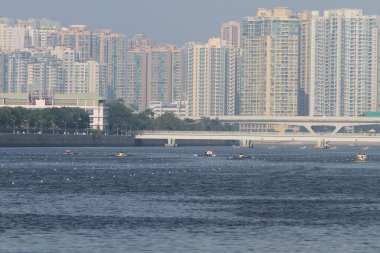5 Nov 2011 Shing Mun River Channel and hong kong residential building