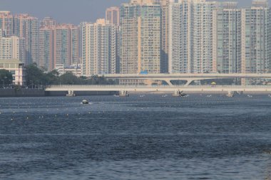 5 Nov 2011 Shing Mun River Channel and hong kong residential building
