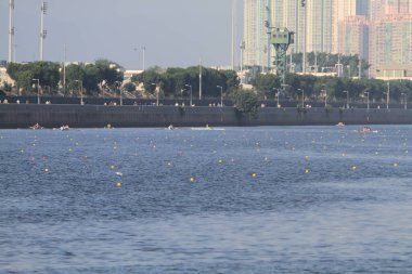 5 Nov 2011 Shing Mun River Channel and hong kong residential building
