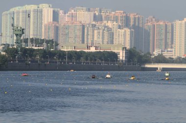 5 Nov 2011 Shing Mun River Channel and hong kong residential building