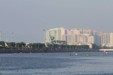 5 Nov 2011 Shing Mun River Channel and hong kong residential building
