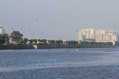 5 Nov 2011 Shing Mun River Channel and hong kong residential building