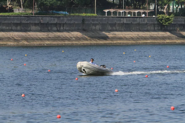 Nov 2011 Shek Mun River Small Fast Boat —  Fotos de Stock