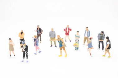 the fun of figure world, the young people concept
