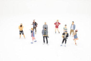 the fun of figure world, the young people concept