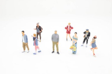 the fun of figure world, the young people concept