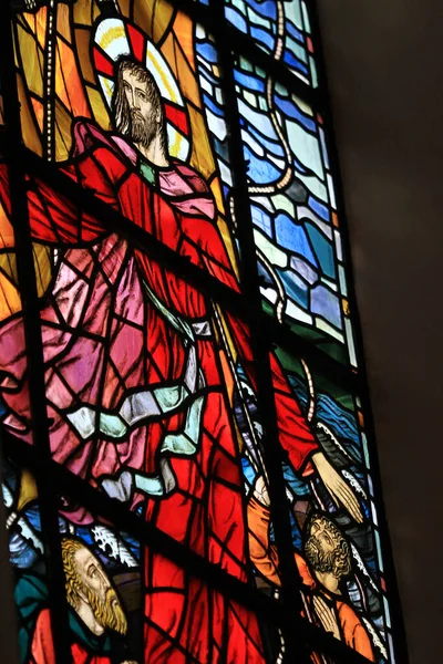 Stained Glass Window Church Hong Kong — Stockfoto