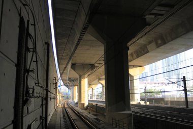 16 Oct 2011 the Subway railroad tunnel in Hong Kong