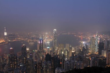2 April 2011 the night at Hong Kong, Aerial View of Victoria Harbour