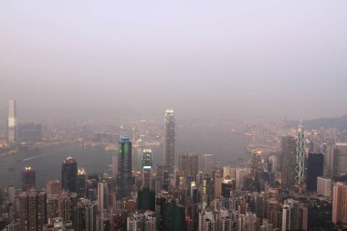 2 April 2011 the night at Hong Kong, Aerial View of Victoria Harbour