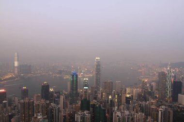 2 April 2011 the night at Hong Kong, Aerial View of Victoria Harbour