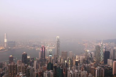 2 April 2011 the night at Hong Kong, Aerial View of Victoria Harbour