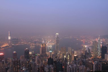 2 April 2011 the night at Hong Kong, Aerial View of Victoria Harbour