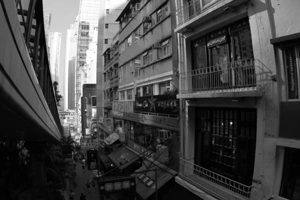 Oct 2011 Street View Central Street Hong Kong — Stockfoto