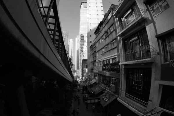 Oct 2011 Street View Central Street Hong Kong — ストック写真