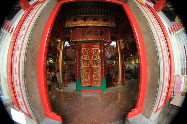 Oct 2011 Main Hall Man Temple Sheung Wan Hong Kong — Zdjęcie stockowe