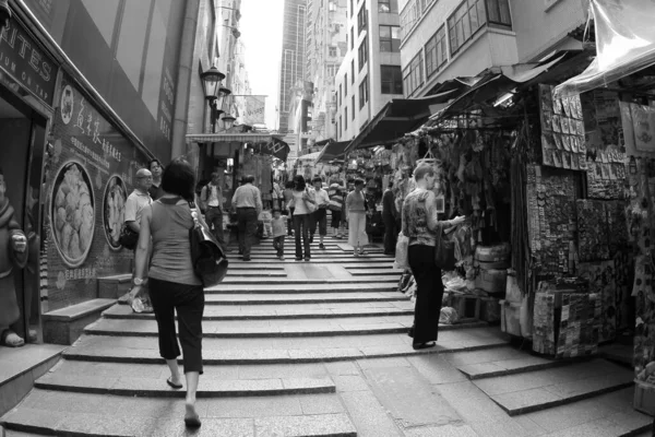 Oct 2011 Pottinger Street Street Central Hong Kong — Stock Photo, Image