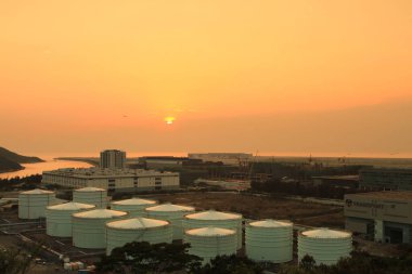 oil tank,  view from Scenic Hill, hong kong 24 April 2011