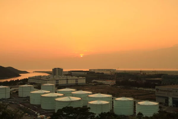 Oil Tank View Scenic Hill Hong Kong April 2011 — Stockfoto