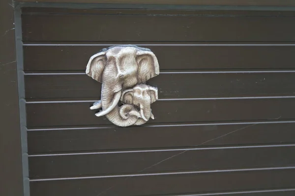 March 2011 Wood Carving Pattern Door Thai Temple — Fotografia de Stock