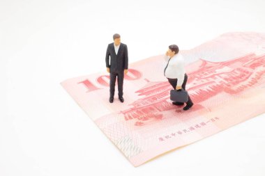 Banka notu bir rakam iş adam tanding