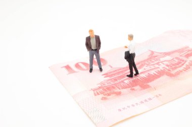 Banka notu bir rakam iş adam tanding