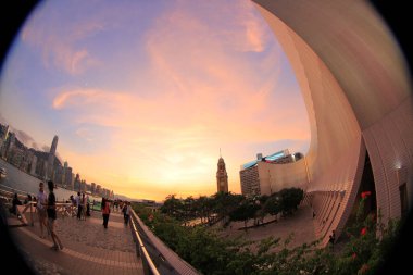 4 Aug 2011 the Night view Old Clock Tower in Tsim Sha Tsui, Kowloon, Hong Kong..